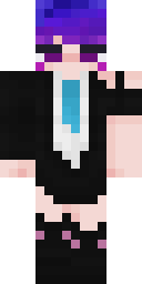 Purple Emo Girl Minecraft skin