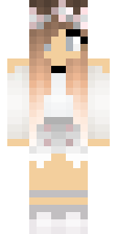 White Bunny Girl Minecraft skin