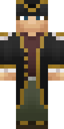 Regal Pirate Captain Minecraft skin