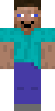 Classic Teal Steve Minecraft skin