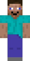 Classic Teal Steve Minecraft skin