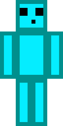 Frost Cyan Blockman Minecraft skin