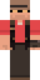 Red Vest Worker Minecraft skin