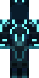 Neon Cyber Warrior Minecraft skin