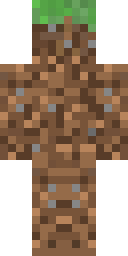 Dirt Block Creeper Minecraft skin
