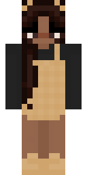 Tan Overall Girl Minecraft skin
