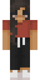 Red Tee Casual Boy Minecraft skin