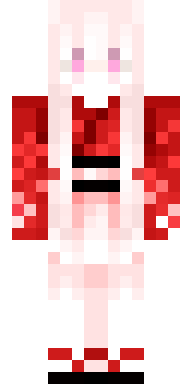 Pink Devil Girl Minecraft skin
