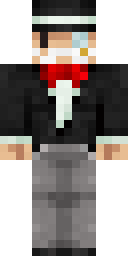 Red Scarf Gentleman Minecraft skin