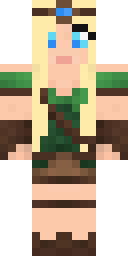 Blonde Jungle Warrior Minecraft skin