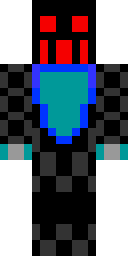 Checkered Blue Assassin Minecraft skin