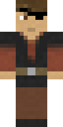 Eyepatch Sea Captain Minecraft skin