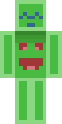 Grinning Green Blob Minecraft skin