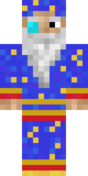 Royal Blue Wizard Minecraft skin
