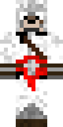 White Assassin Robe Minecraft skin