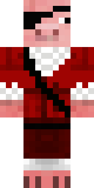 Crimson Winter Coat Minecraft skin