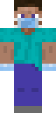 Teal Ninja Steve Minecraft skin