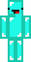 Aqua Diamond Golem Minecraft skin