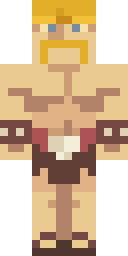 Golden Barbarian Hero Minecraft skin