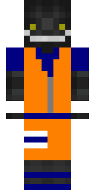 Orange Vest Ninja Minecraft skin