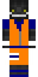 Orange Vest Ninja Minecraft skin