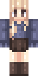 Schoolgirl Blonde Cutie Minecraft skin