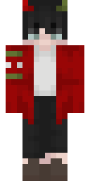Scarlet Hooded Slacker Minecraft skin