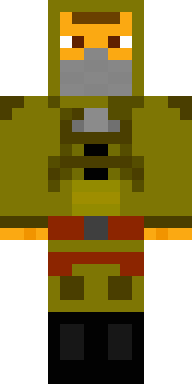 Golden Fox Warrior Minecraft skin