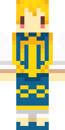 Golden Royal Dress Minecraft skin