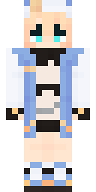 Blue Bunny Girl Minecraft skin