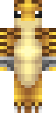 Golden Raptor Costume Minecraft skin