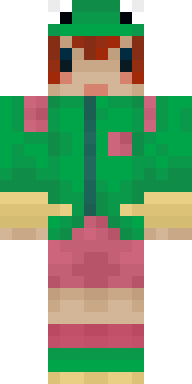 Emerald Elf Girl Minecraft skin