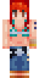 Ginger Beach Girl Minecraft skin