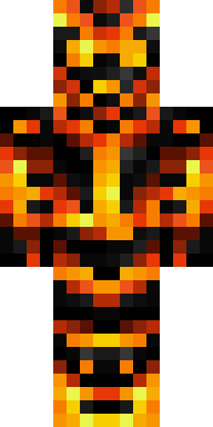 Blazing Tiger Warrior Minecraft skin