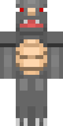 Gray Gorilla Beast Minecraft skin