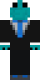 Aqua Hood Rebel Minecraft skin