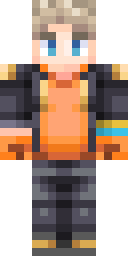 Blonde Anime Hero Minecraft skin