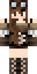 Chestnut Fur Girl Minecraft skin