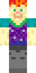 Fiery Punk Rocker Minecraft skin