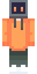 Orange Robot Blockhead Minecraft skin