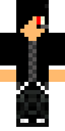 Red Streak Emo Minecraft skin