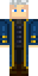 Silver Naval Commander Minecraft skin