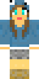 Sky Blue Explorer Minecraft skin