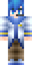 Blue Scarf Idol Minecraft skin