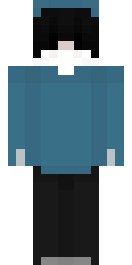 Steel Blue Hood Minecraft skin