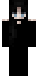 Raven Long Hair Minecraft skin