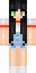 Overall Pigtails Minecraft skin