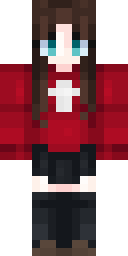 Crimson Hoodie Girl Minecraft skin