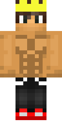 Blonde Muscle Hero Minecraft skin