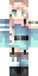 Icy Winter Princess Minecraft skin
